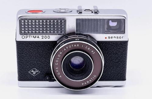 Agfa Optima 200 Sensor Camera  Kleur-Apotar Paratic 42/2.8, Ophalen of Verzenden, 1960 tot 1980, Fototoestel