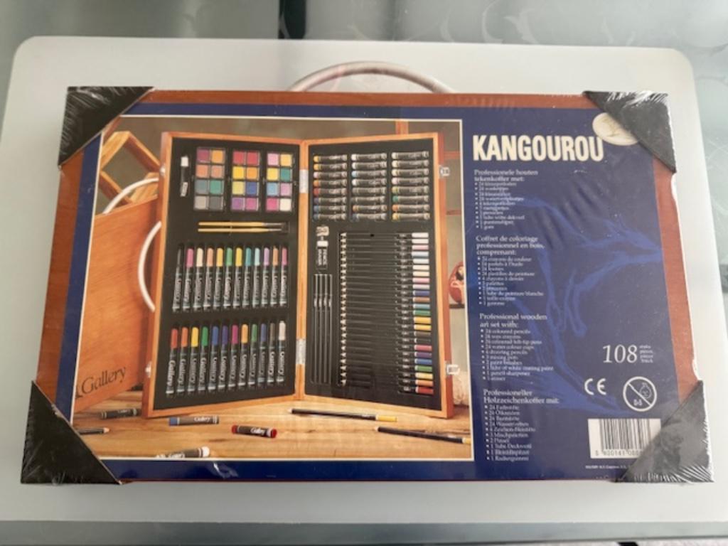 Nieuw/onuitgepakt professionele houten tekenkoffer 108 stuks, Hobby en Vrije tijd, Overige Hobby en Vrije tijd, Nieuw, Ophalen of Verzenden