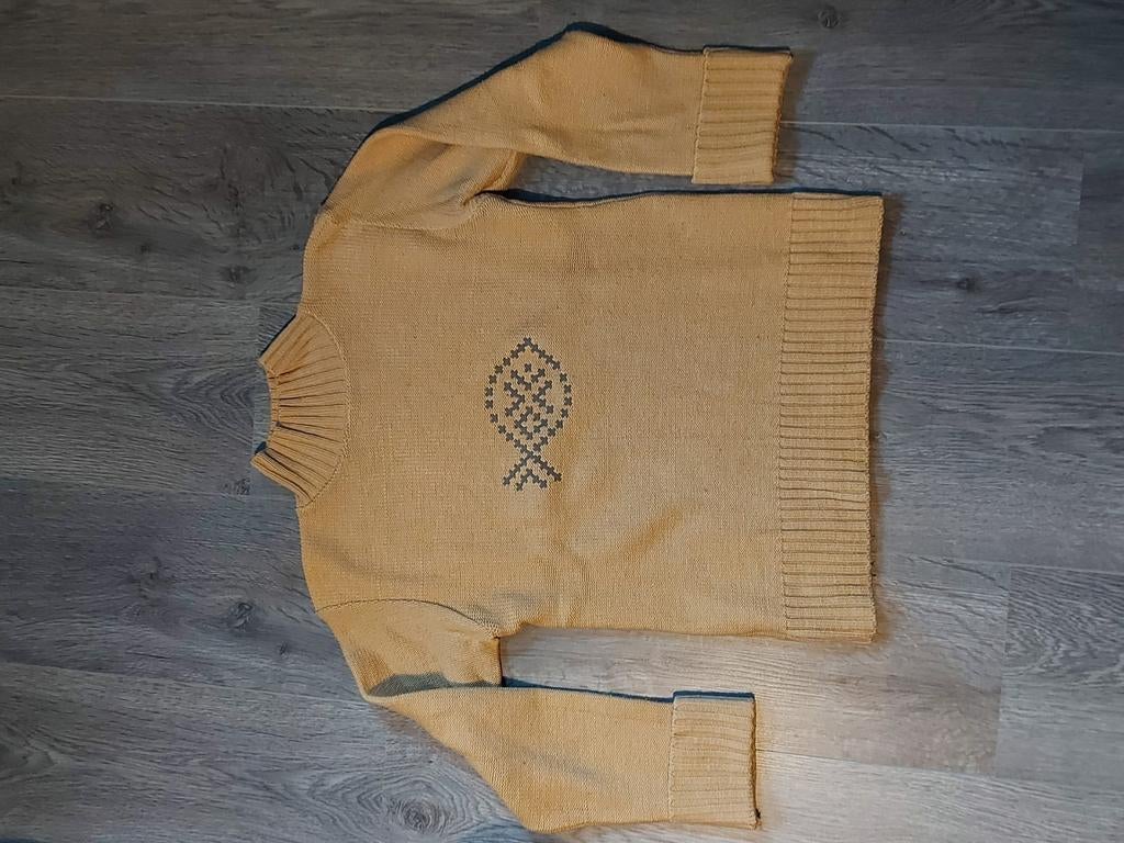 Camel trui met driekwartmouwen, Kleding | Dames, Mixed fibres, Ophalen, Gedragen