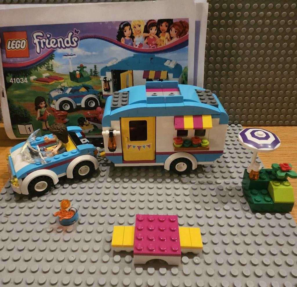 Lego Friends 41034  zomercaravan, Kinderen en Baby's, Speelgoed | Duplo en Lego, Zo goed als nieuw, Lego, Complete set, Ophalen