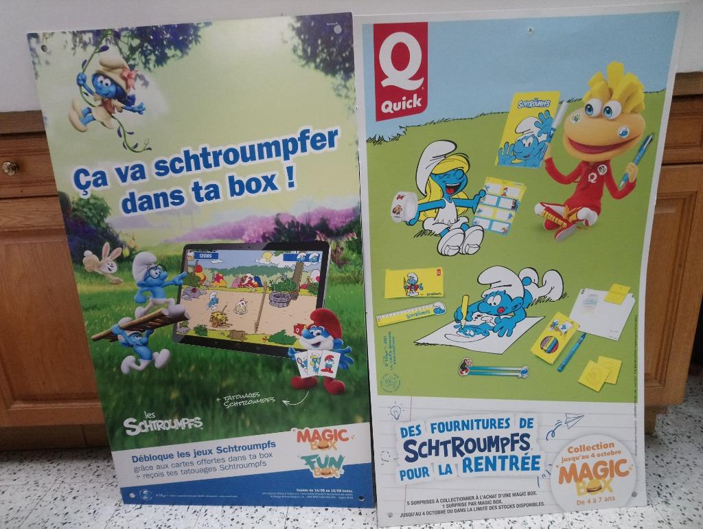 Affiches schtroumpf smurf schlumpfe lot, Enlèvement ou Envoi, Utilisé, Différents Schtroumpfs, Bande dessinée