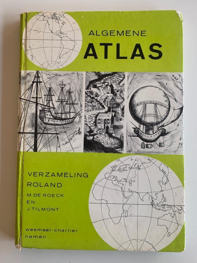 Algemene atlas, verzameling Roland, 1968, hardcover, Boeken, Ophalen of Verzenden, Gelezen, Landkaart