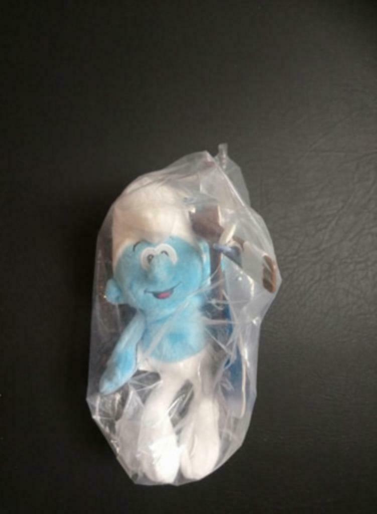 Peluche Marionnette Schtroumpf Delhaize 2011, Collections, Enlèvement ou Envoi, Neuf, Autres Schtroumpfs, Poupée, Figurine ou Peluche