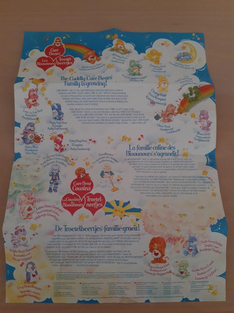 Care Bears - Troetelbeertjes : Folder Verzamelposter, Verzamelen, Ophalen of Verzenden, Gebruikt