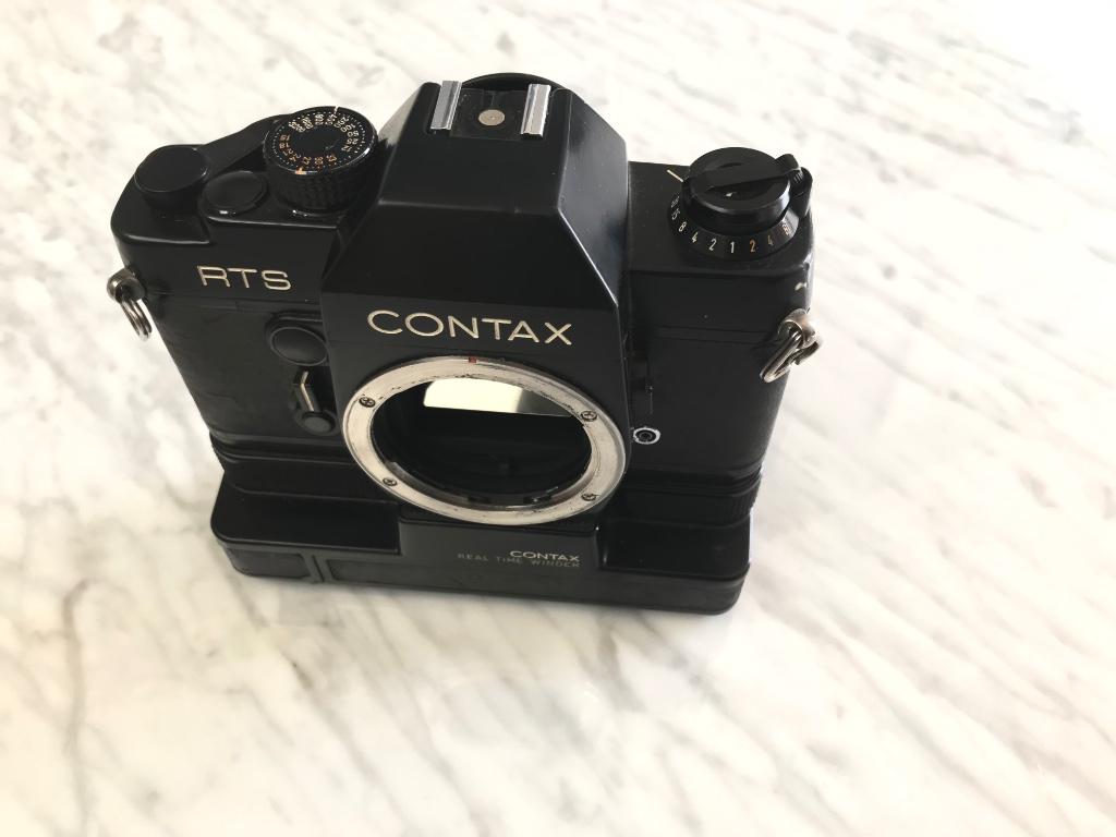 Contax rts analoog body met winder, Enlèvement, Utilisé, Reflex miroir