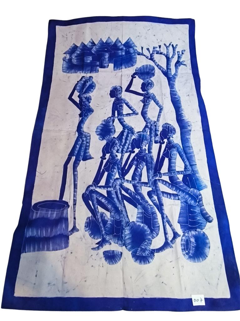 Batik Burkina Faso, Antiquités & Art, Art | Art non-occidental, Enlèvement ou Envoi
