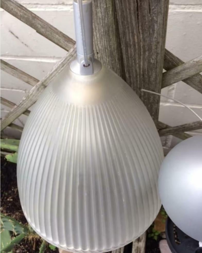 Lustre en verre vintage, Enlèvement ou Envoi, Utilisé, Verre