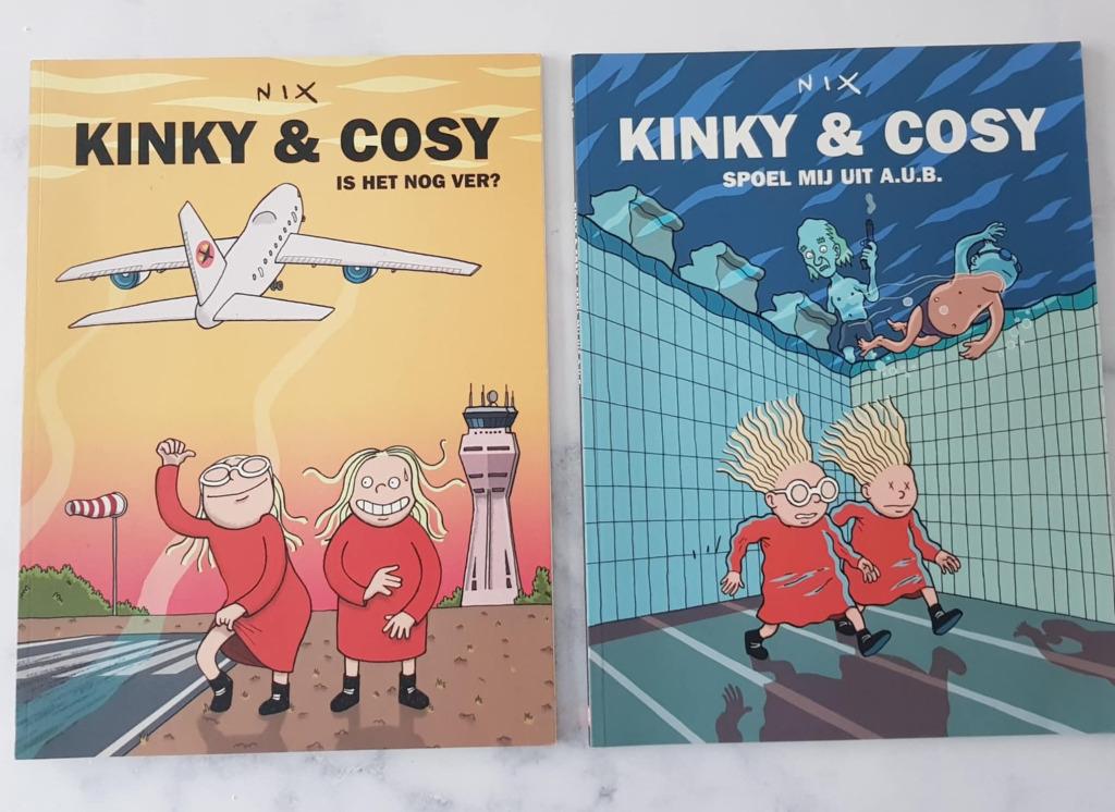 KINKY en COSY 4 strips, Ophalen of Verzenden, Zo goed als nieuw, Nix, Meerdere stripboeken