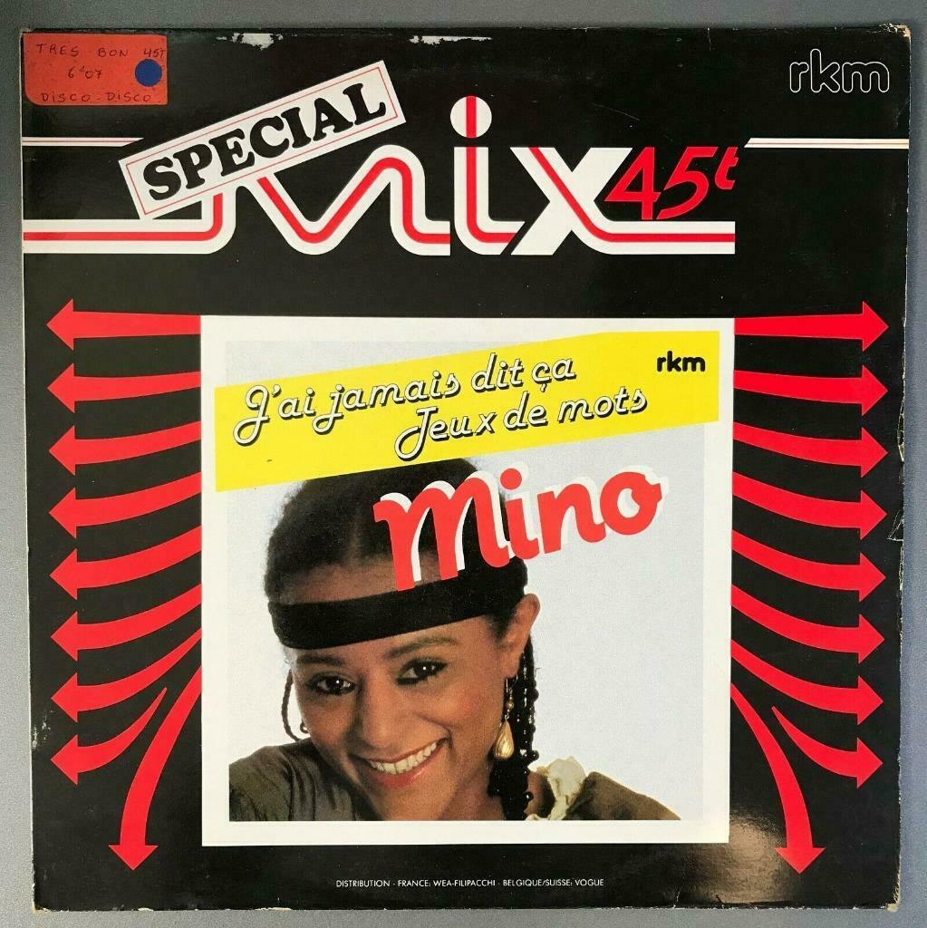 Vinyle de Mino: "J'ai jamais dit ça/Jeux de mots", Enlèvement ou Envoi, Utilisé, Autres genres, Maxi single