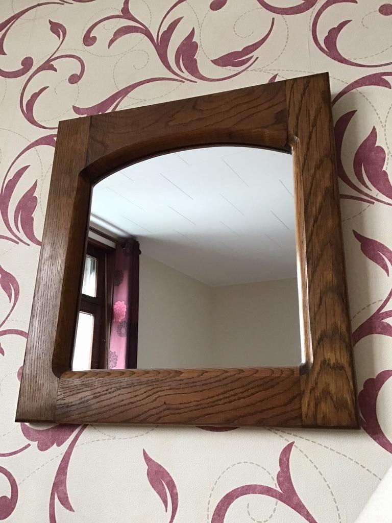 Miroir en chêne, Maison & Meubles, Accessoires pour la Maison | Miroirs, Enlèvement, Comme neuf, Moins de 50 cm, Moins de 100 cm