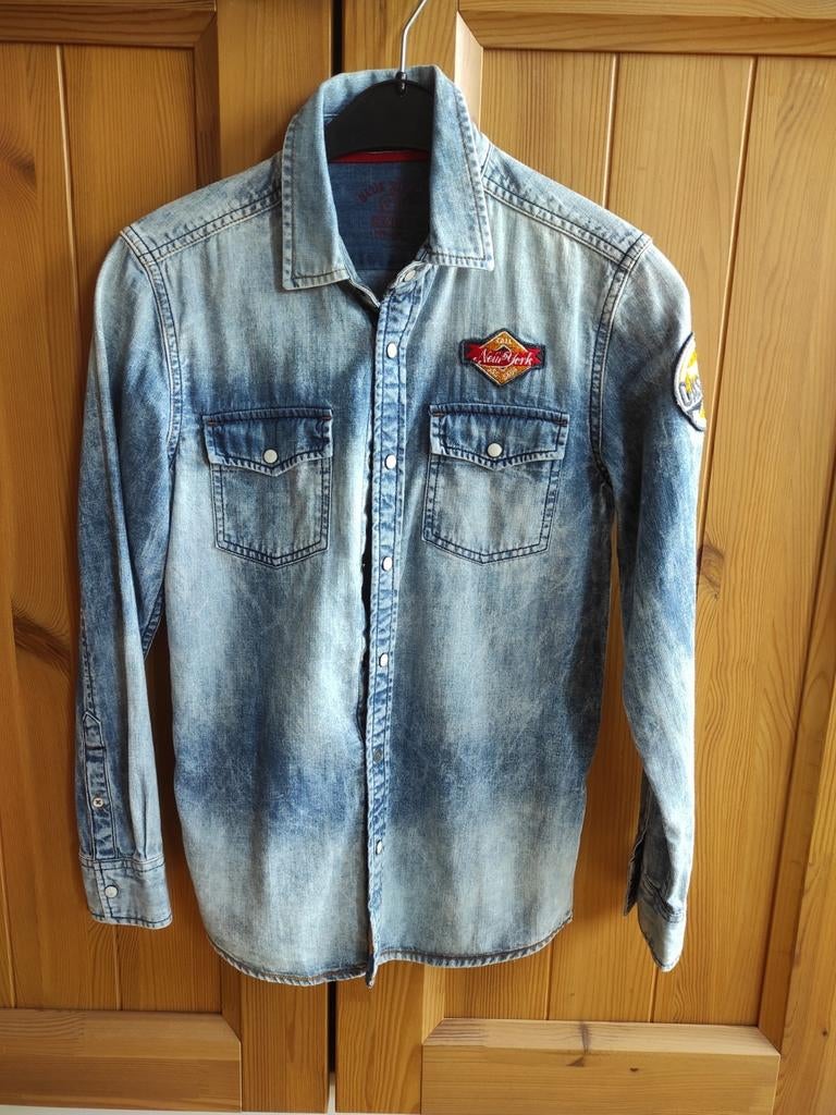 Chemise en jeans taille 146-152, Enlèvement ou Envoi, Utilisé