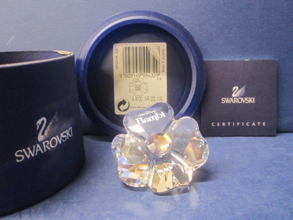 Swarovski Disney Titel Plaquette Bambi, Enlèvement ou Envoi, Neuf, Figurine
