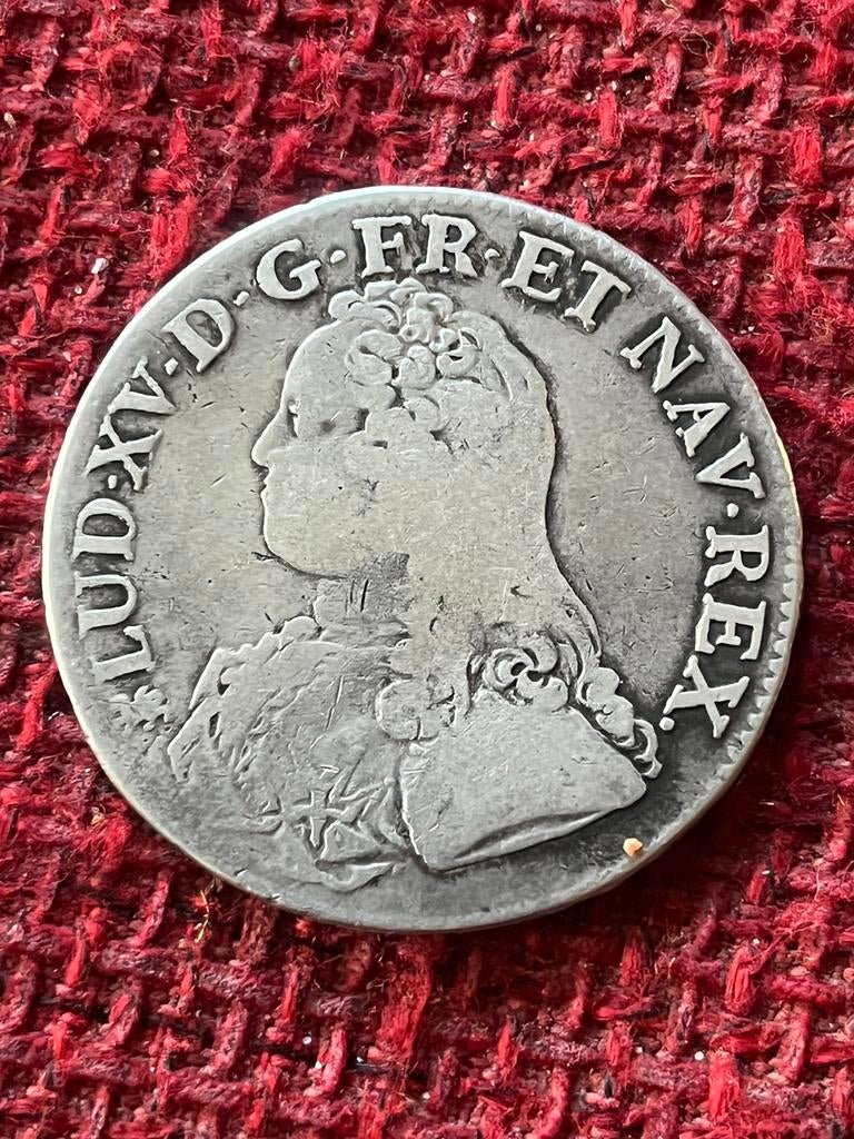 Antieke zilver munt Frankrijk 1726, Enlèvement, France, Argent