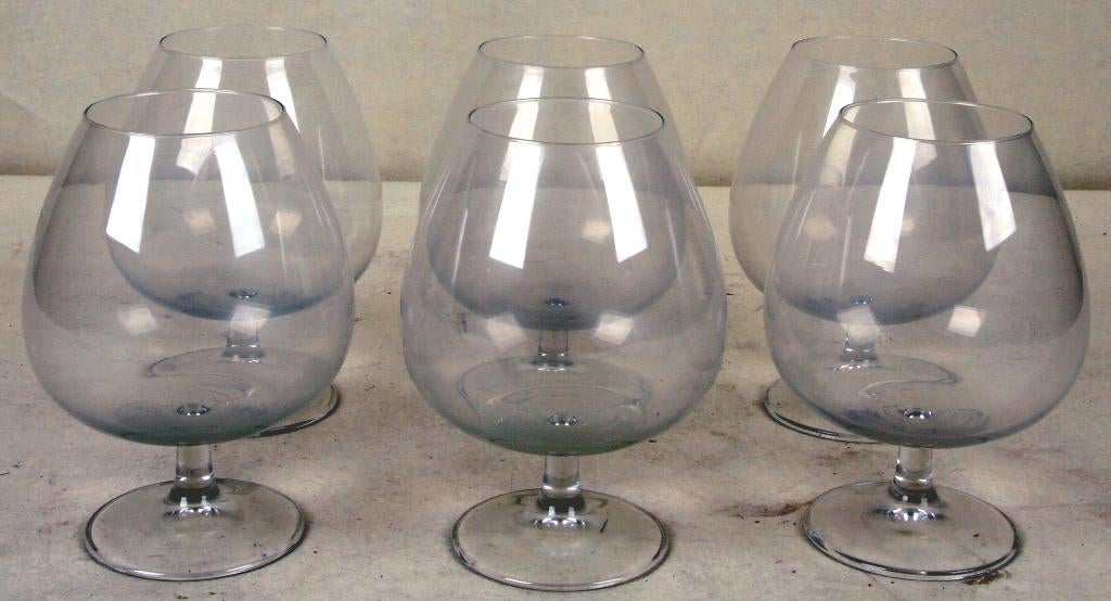 6 grands verres à cognac, Enlèvement ou Envoi, Comme neuf, Autres types