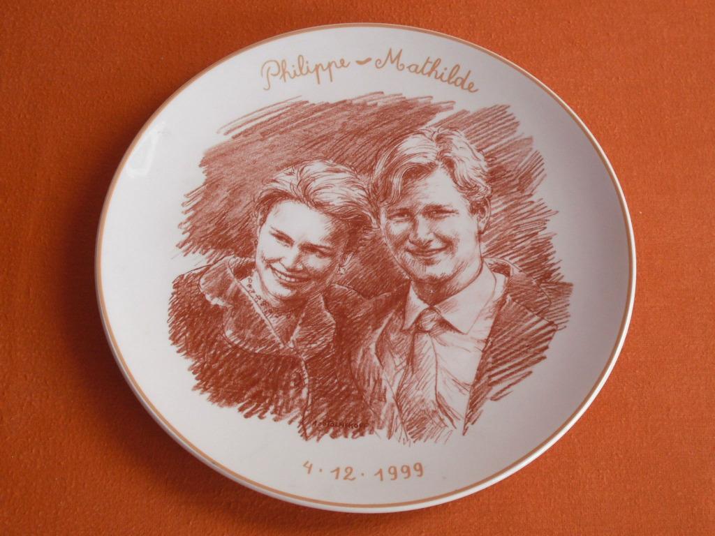 Assiette Royal " Boch " Philippe et Mathilde, Collections, Enlèvement, Utilisé, Autres types