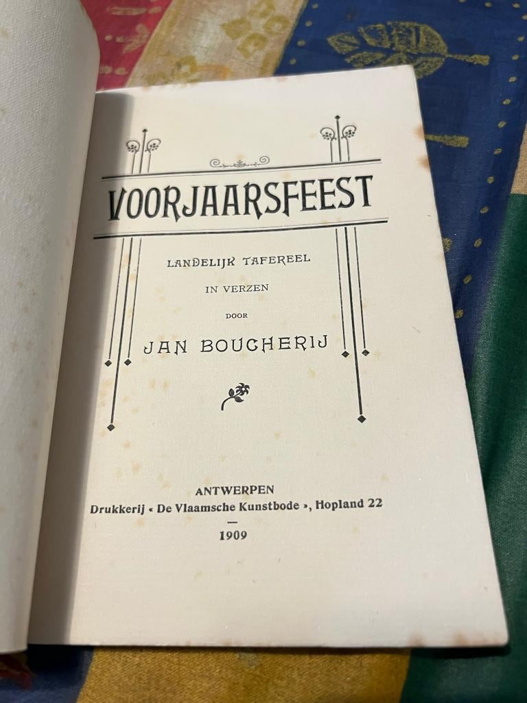 Voorjaarsfeest, landelijk tafereel in verzen door Jan Bouche, Gelezen, Jan Boucherij, Ophalen of Verzenden, Eén auteur