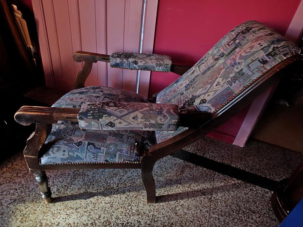 belle chaise longue en brocante, Moins de 150 cm, Une personne, Enlèvement, Utilisé
