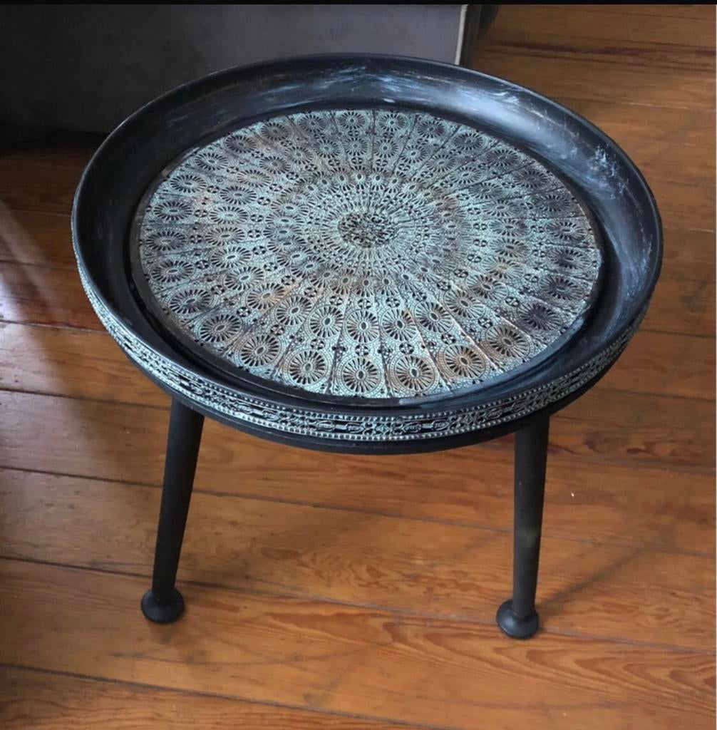 Kleine ronde tafel, 45 tot 60 cm, Minder dan 55 cm, Rond, Zo goed als nieuw