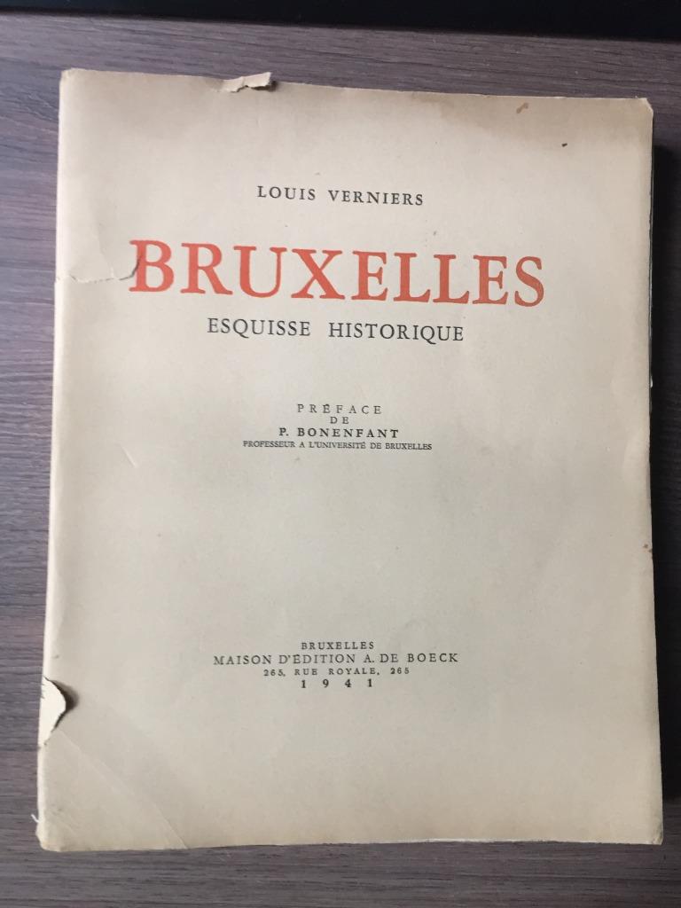BRUXELLES Esquisse historique, Enlèvement, Utilisé, Louis Verniers