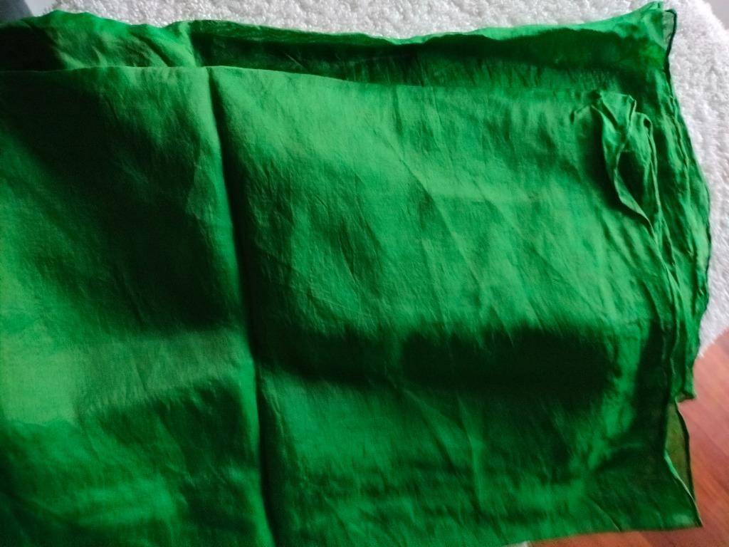 sjaal nylon groen effen, Enlèvement ou Envoi, Comme neuf, Écharpe
