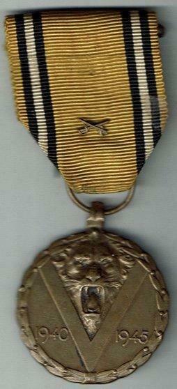 Belgische militaire Herinneringsmedaille 1940-1945, Envoi