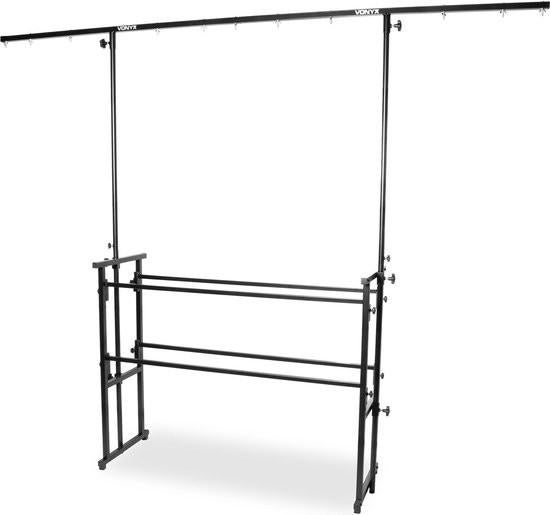 Vonyx Alles-in-1 Pro Disco Stand DJ tafel met opbergzak., Enlèvement, Comme neuf, DJ-Set, Autres marques