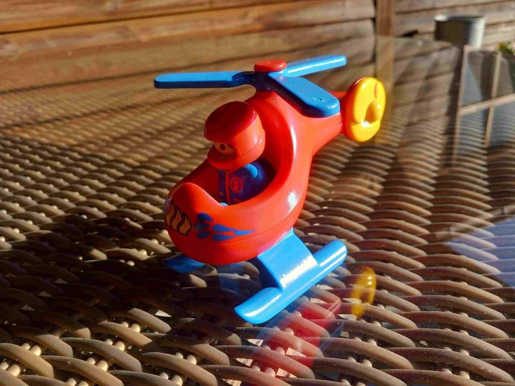 Hélicoptère Playmobil Fire, Enlèvement, Comme neuf, Ensemble complet