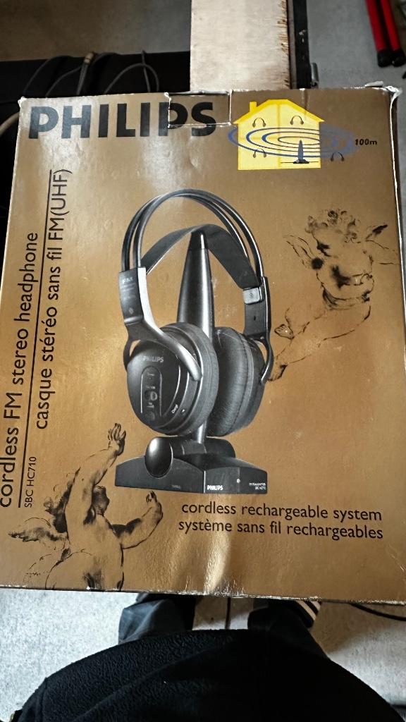 Draadloze FM koptelefoon, TV, Hi-fi & Vidéo, Casques audio, Sans fil, Philips, Circum-aural, Enlèvement