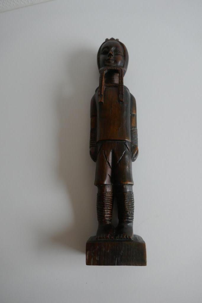 Statue chinoise en bois massif, Enlèvement ou Envoi