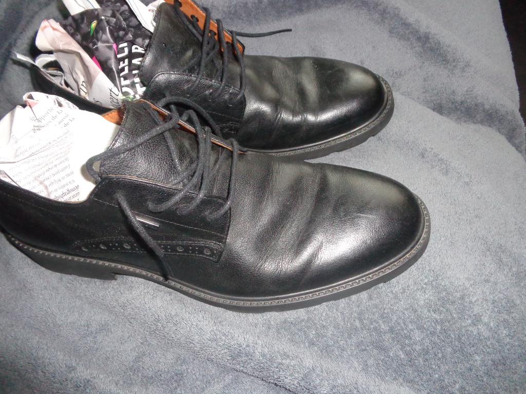 Chaussures de ville 45 large Geox, Vêtements | Hommes, Chaussures, Enlèvement ou Envoi, Porté, Noir, Chaussures à lacets