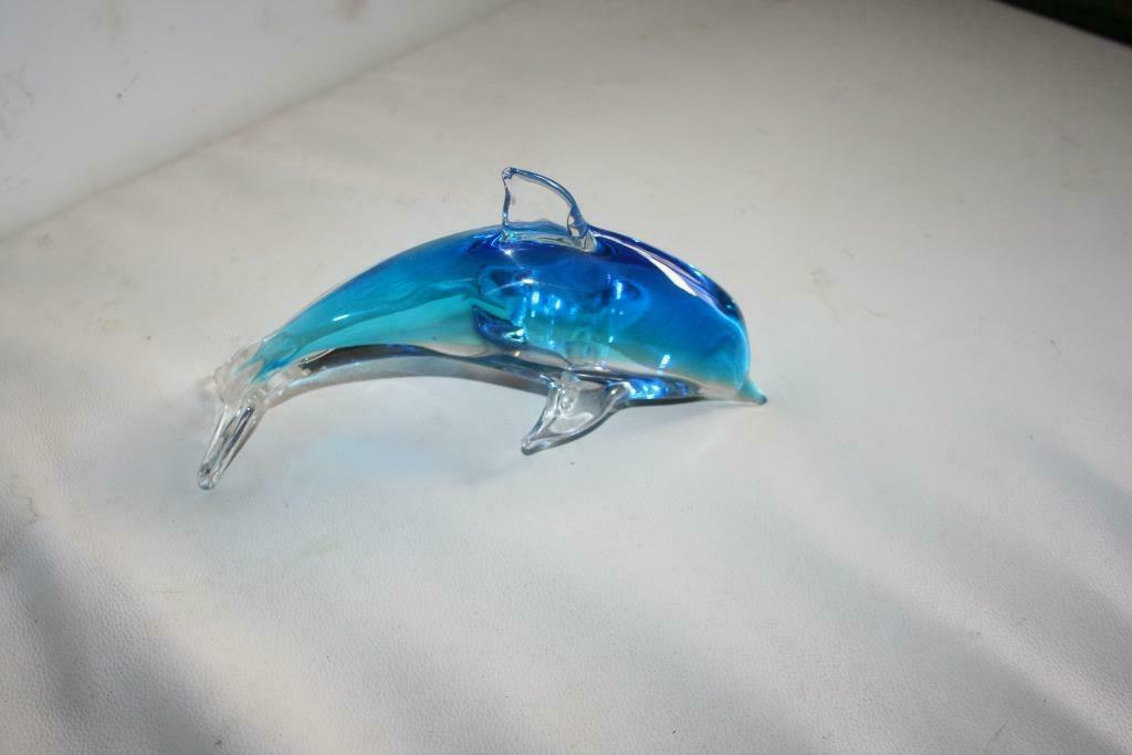 Dauphin en verre soufflé neuf 22 cm, Enlèvement ou Envoi
