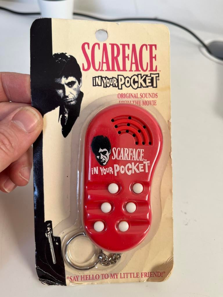 Sleutelhanger SCARFACE IN YOUR POCKET - talking keychain, Ophalen of Verzenden, Zo goed als nieuw