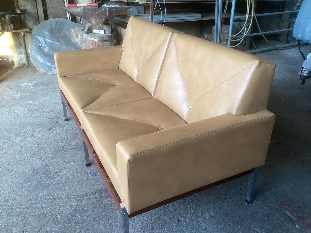 Retro zetel, Ophalen, Gebruikt, 150 tot 200 cm, Tweepersoons