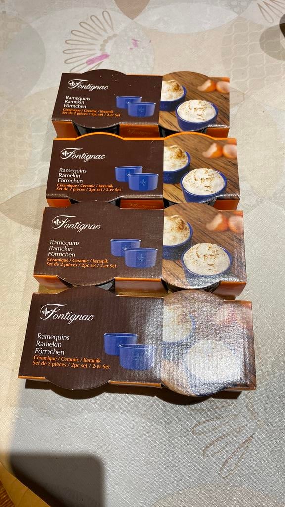 Keramik potjes blauw 8 stuks, Ophalen