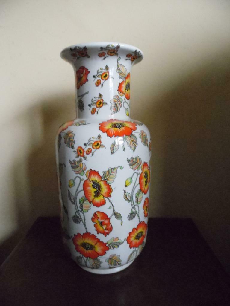 Vaas met oranje bloemen, Ophalen, Gebruikt, Oranje