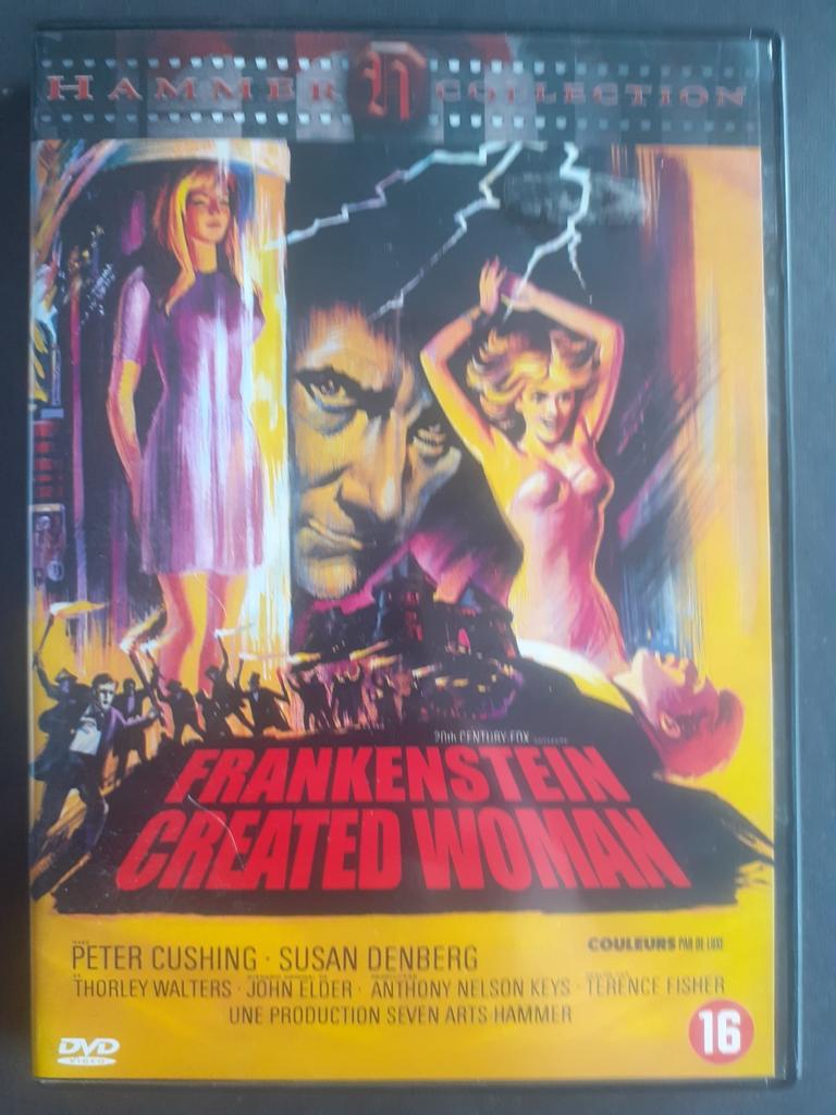 Frankenstein created woman (1967) - Peter Cushing, CD & DVD, DVD | Classiques, Enlèvement ou Envoi, Horreur, Comme neuf, À partir de 16 ans