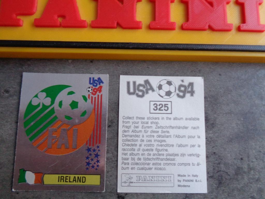 PANINI VOETBAL STICKER WORLD CUP 94 USA WK EMBLEEM ***** 1X, Ophalen of Verzenden, Sticker