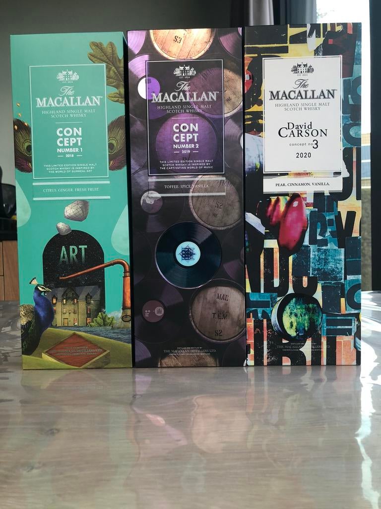 Macallan concept complete reeks, Verzamelen, Overige typen, Nieuw, Ophalen of Verzenden, Vol