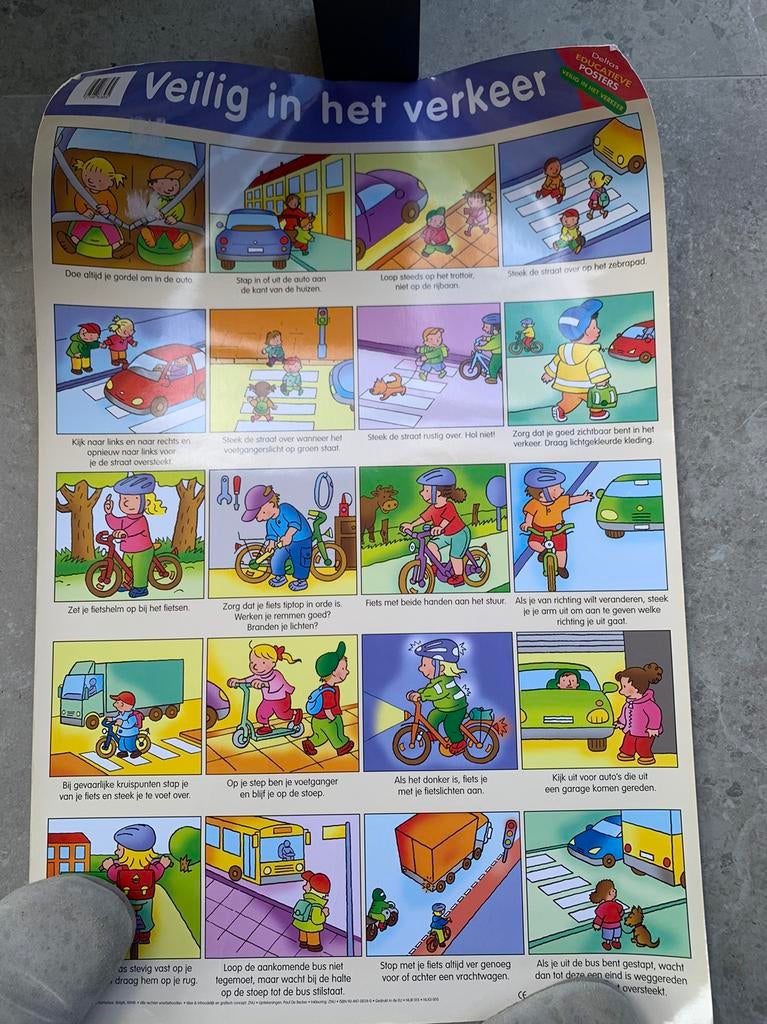 Poster Veilig in het verkeer, Enlèvement ou Envoi, Comme neuf