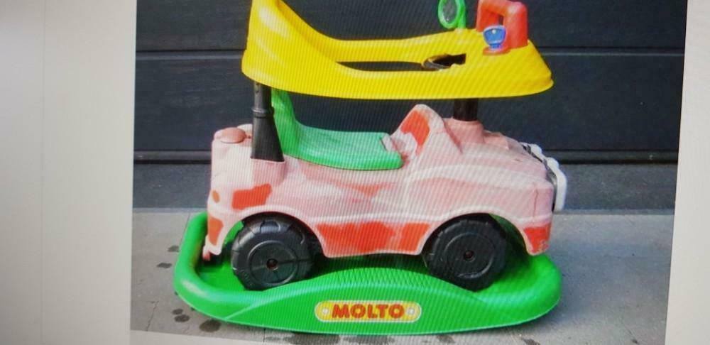 loopwagentje met omrander - Molto, Kinderen en Baby's, Ophalen, Zo goed als nieuw, Loopvoertuig