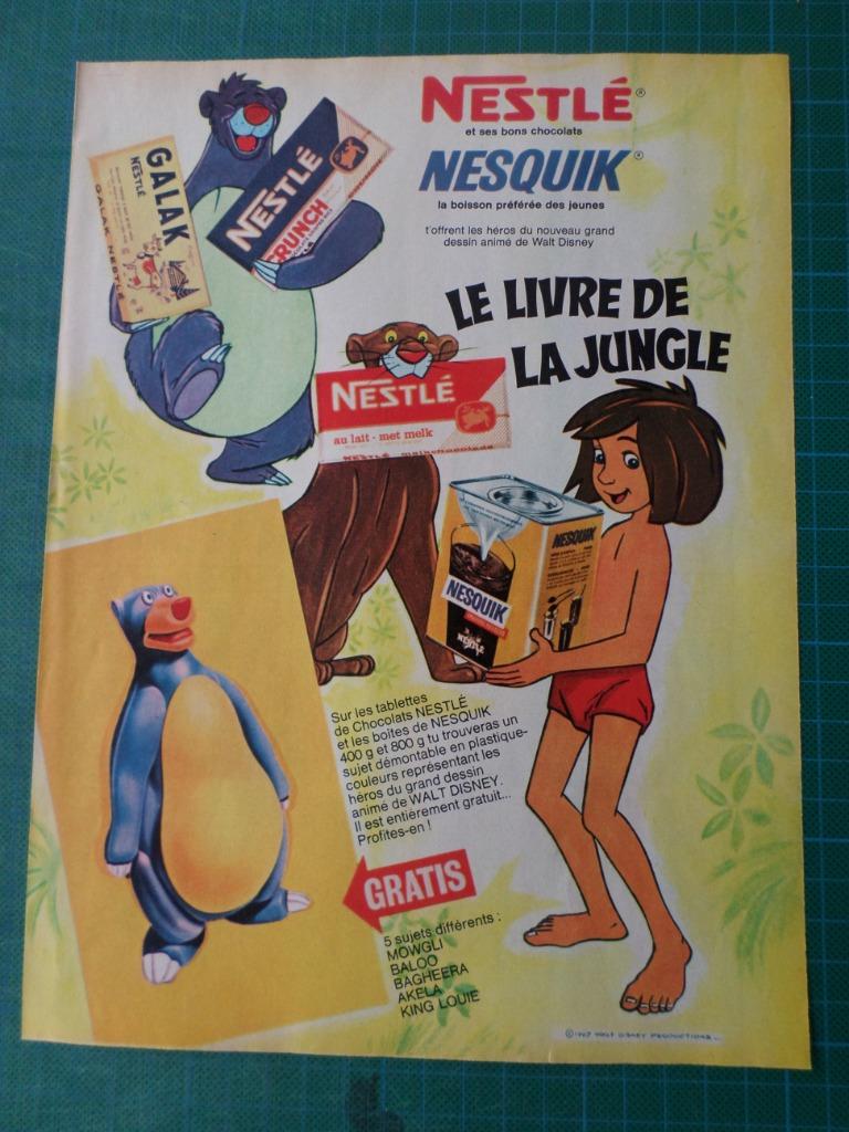 Nestlé/Nesquik - publicité papier - 1969, Collections, Enlèvement ou Envoi, Utilisé, Autres types