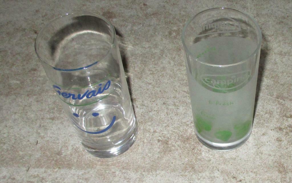 2 nieuwe longdrinkglazen Campina, Gervais, Ophalen of Verzenden, Nieuw, Glas, Glas of Glazen