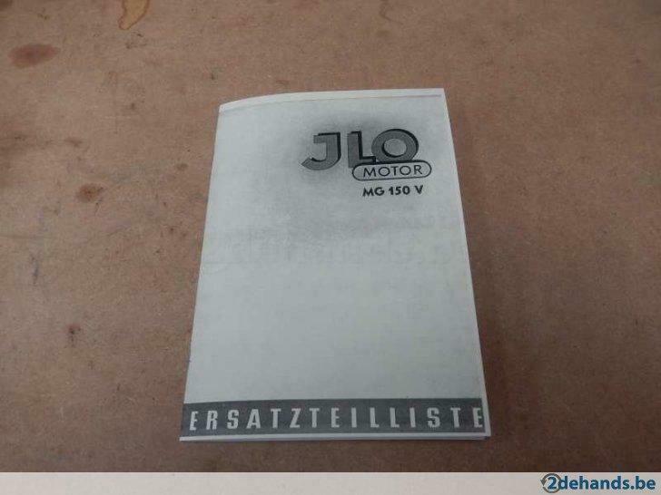 JLO MG 150 V onderdelenboek, Motoren, Ophalen of Verzenden, Nieuw