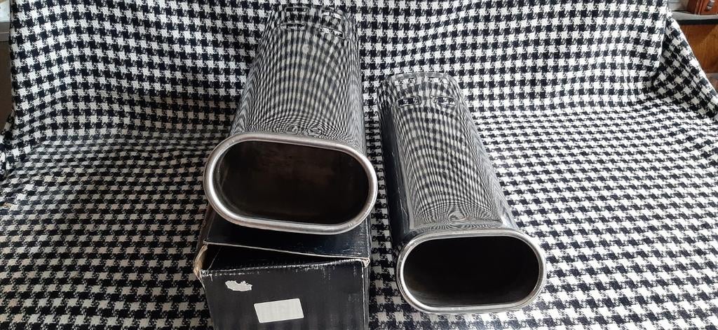 Uitlaatsierstukken  Inox 37 cm lang 135 op 8 cm, Ophalen of Verzenden