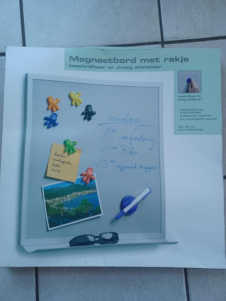 Groot magnetisch bord, ook om op te schrijven, Ophalen of Verzenden