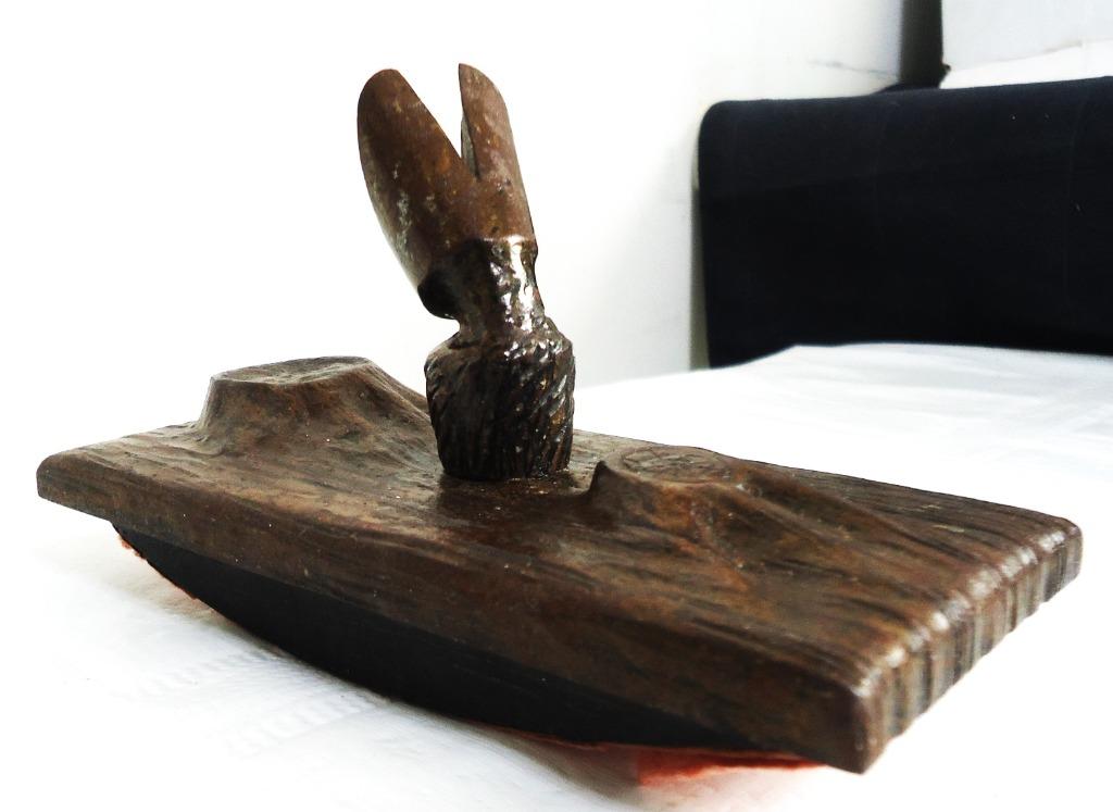 Séchoir encre bureau Forêt Noire Jambe mâle👀🤗💑🎁👌, Antiquités & Art, Enlèvement ou Envoi