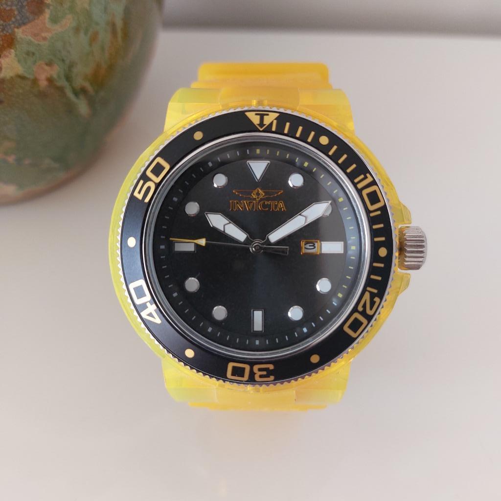 Invicta herenhorloge., Montre-bracelet, Comme neuf, Synthétique, Enlèvement