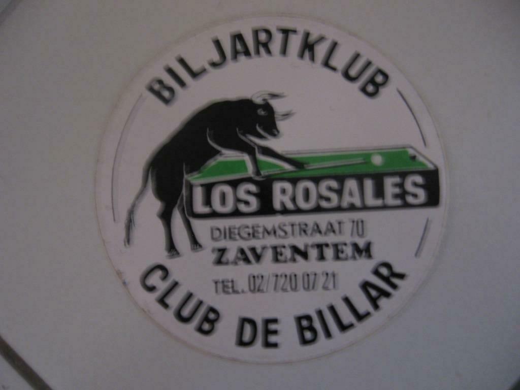 BILJARTCLUB Los Rosales-sticker. Diegemstraat 70 Zave, Verzamelen, Ophalen of Verzenden, Nieuw, Sport