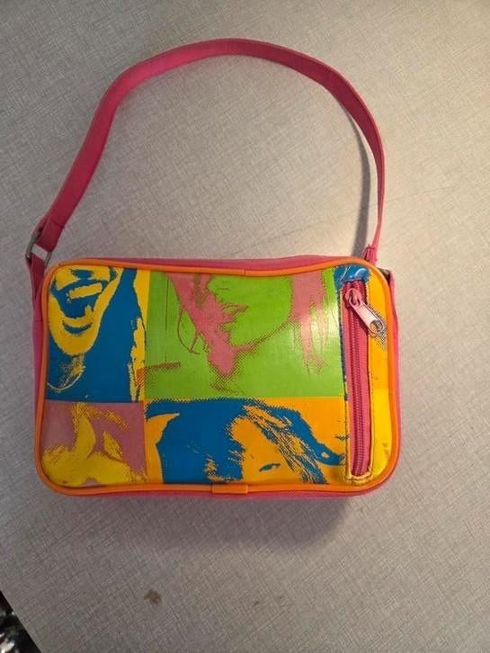 Pop-Art fuchsia tas., Ophalen of Verzenden, Zo goed als nieuw