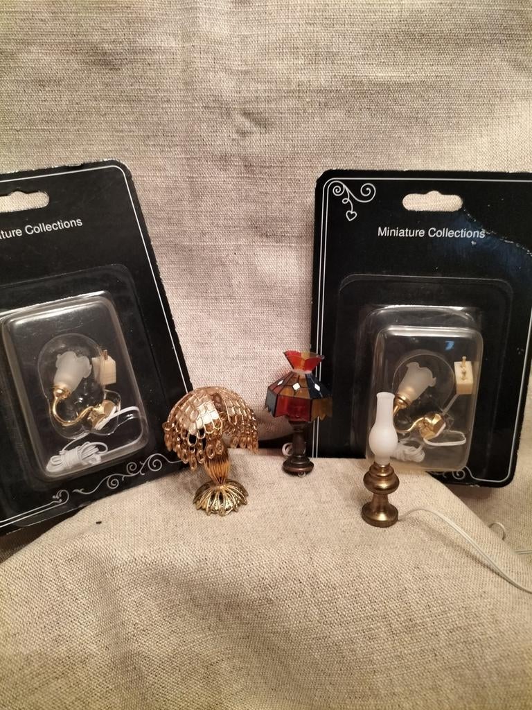 5 lampes miniatures pour maisons de poupées à l'échelle 1 à, Enlèvement ou Envoi